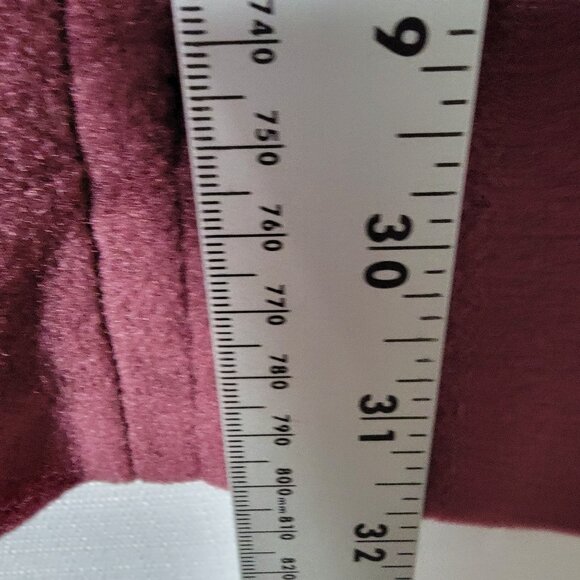 Veloura By Item House Womens Fleece Coat Sz 12 Button Front Lined Plum VTG USA - Picture 5 of 11